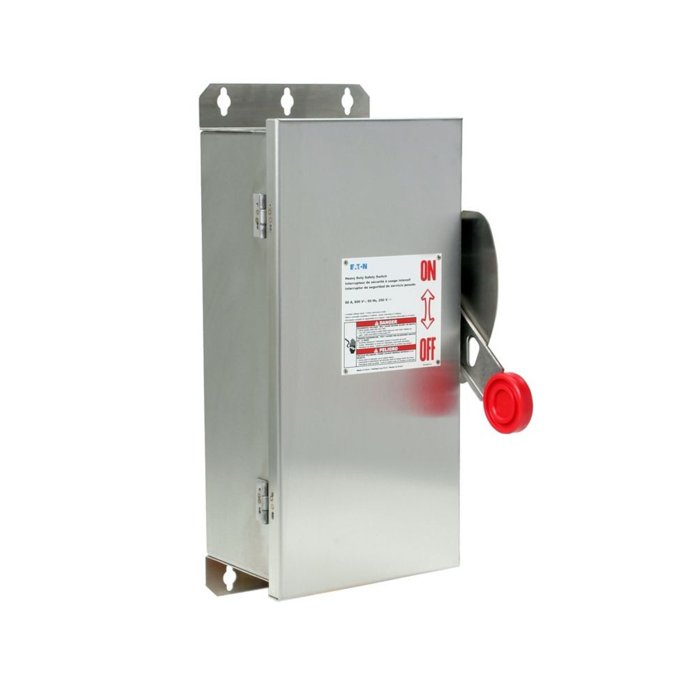 60 Amp. Eaton #DH362FWK, Heavy Duty Safety Disconnect Switch, Corrosion Resistant, NEW