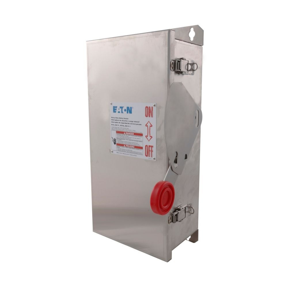 60 Amp. Eaton #DH222NWK, Heavy Duty Single-Throw Fused Safety Switch, Corrosion Resistant, NEW