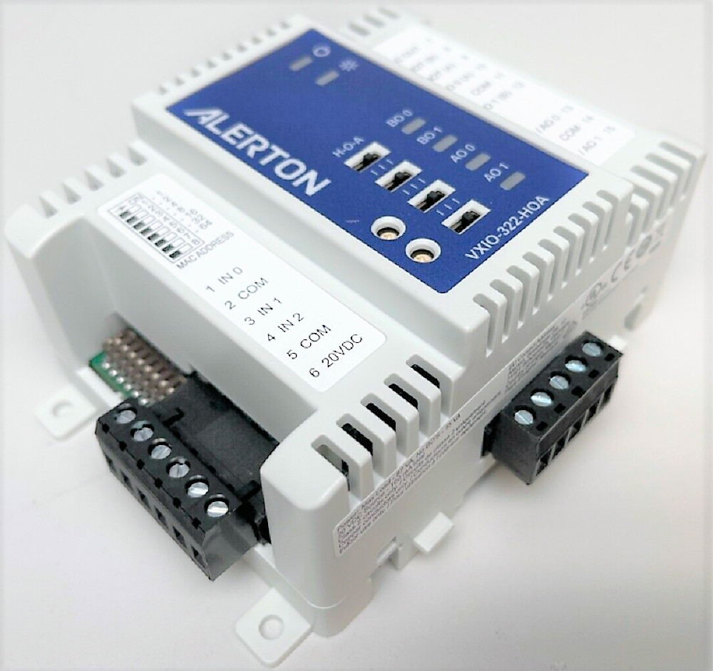 Alerton #VXIO-322-HOA, BACnet VisualLogic I/O Module, Refurbished