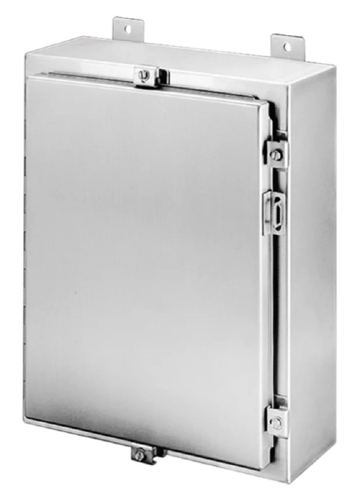 Hoffman #A30H3008SSLP, Wallmount Hinged with NEMA Type 4X, 30x30x8, SS304, NEW