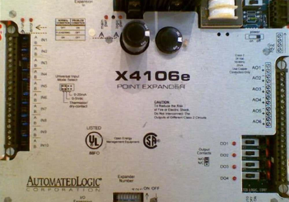 Automated Logic #X4106e, Point Expander Control Module, Refurbished