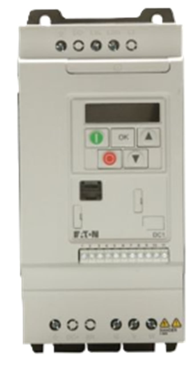 Eaton #DC1-32018FB-A6SN, DC1 Compact Frequency Inverter, 240 Volts, Modbus, IP66, NEMA 4, w/Disconnect, LED
