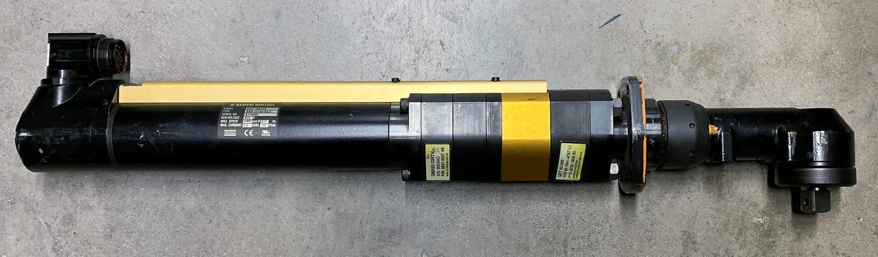 Atlas Copco #QMX62-33RTV w/QXT62-200, 9831 4047 46 w/QXT62-200 Angle Head Nutrunner w/Transduc, Refurbished