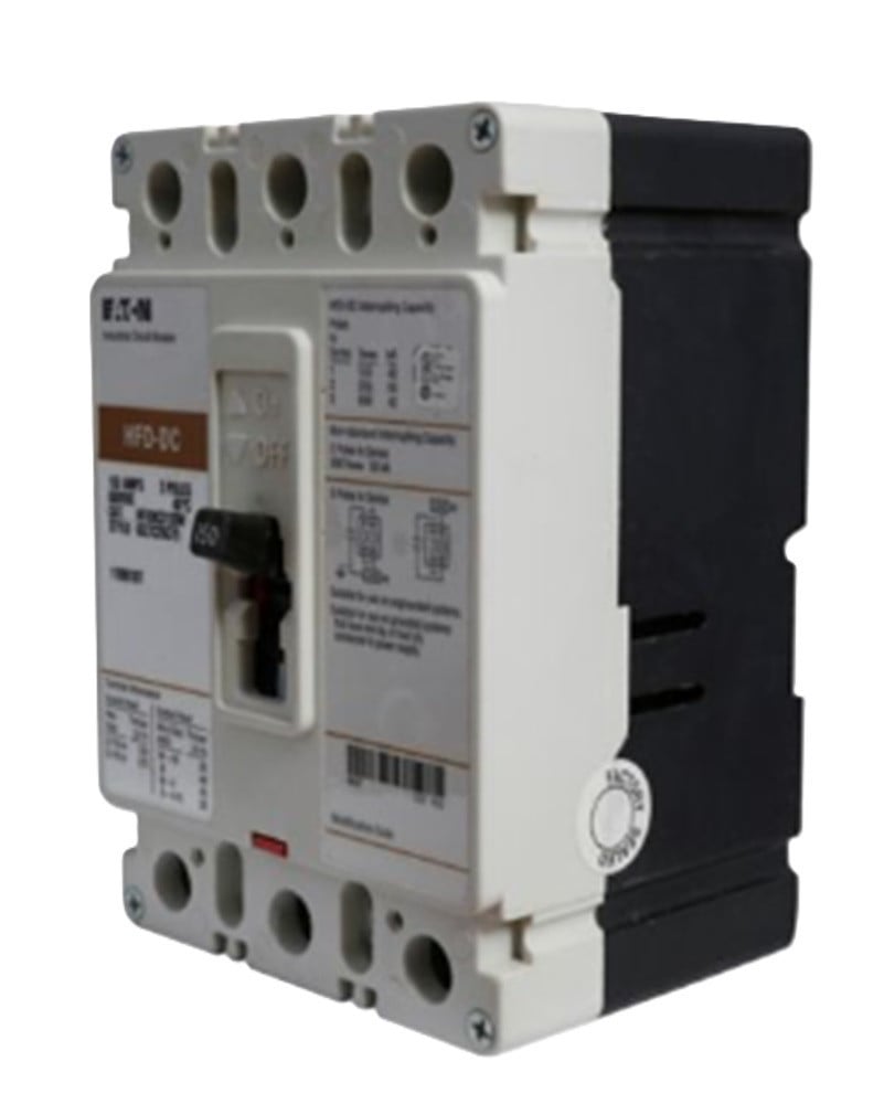 150 Amps, Eaton #HFDDC3150W, Series C DC/PvGard Circuit Breaker, F-Frame, HFD, 3-Pole, NEW