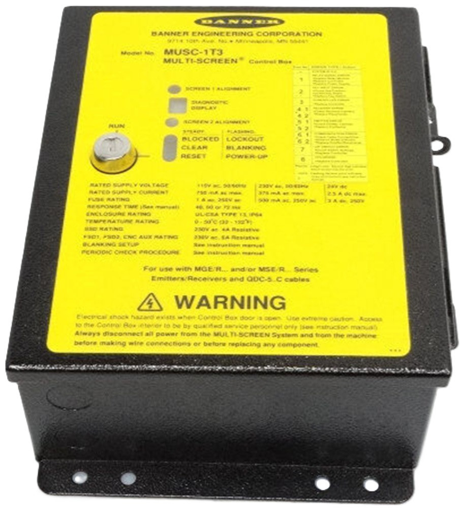 Banner #MUSC-1T3, Light Curtain Controller Unit, NEW