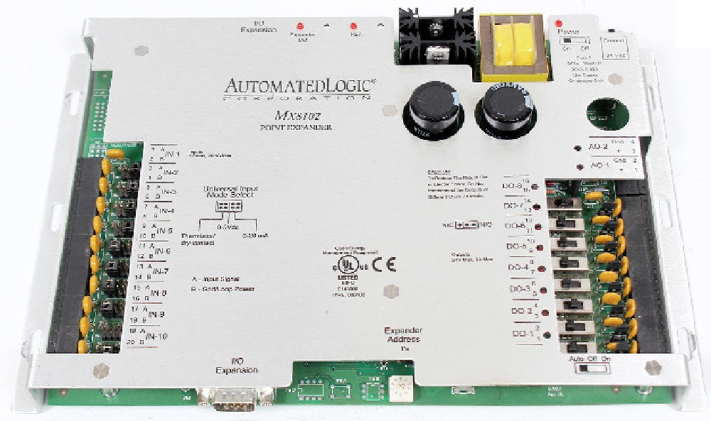 Automated Logic #MX8102, M-Line Expander Control Module, 8 Out, 10 In, 2 Out, Refurbished