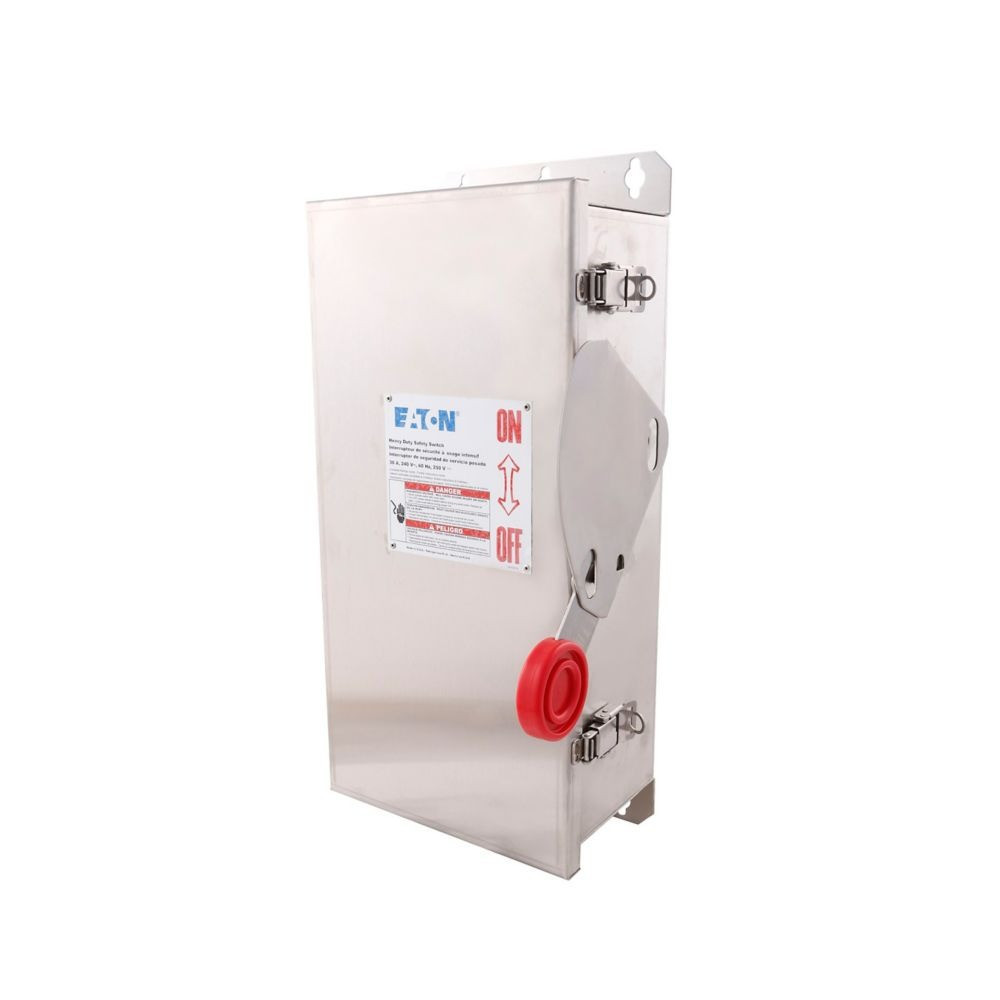 30 Amp. Eaton #DH321FWK, Enhanced Visible Blade Single-Throw Safety Switch, NEW