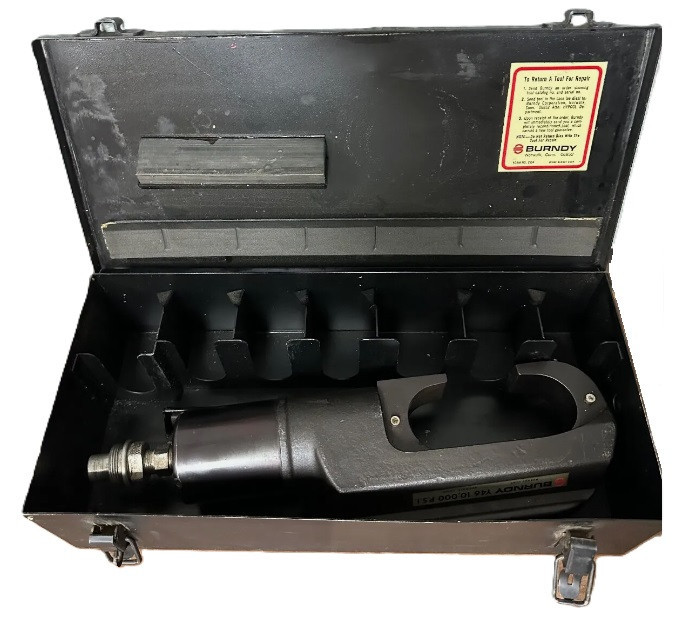 Burndy #Y46C, Hypress Remote Operated Hydraulic Crimp Tool Head, 10,000 PSI., Refurbished