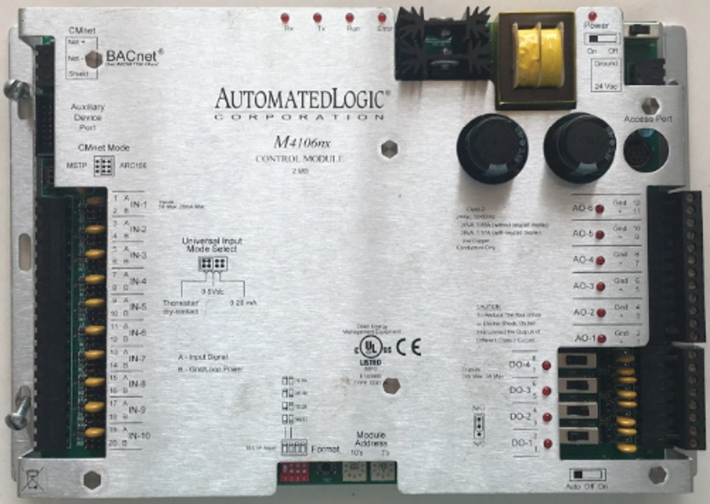 Automated Logic #M4106nx, M-Line Standalone Control Mod, 4 Out, 10 In, 6 Out, Refurbished