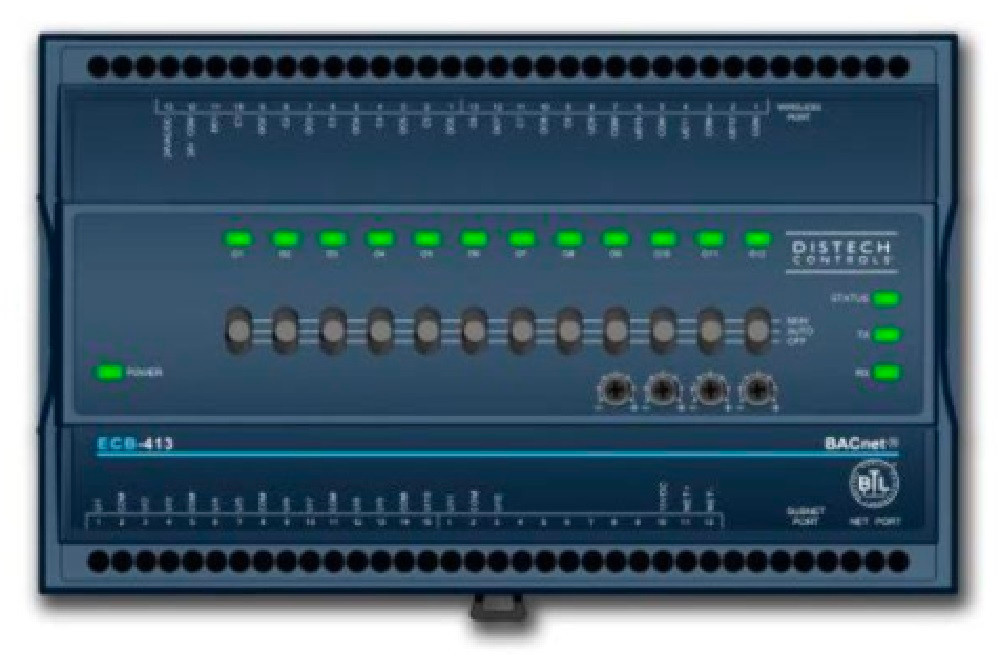 Distech Controls #CDIB-410X-00, ECB-410 BACnet Programmable Controller, 12 UI and 12 UO, NEW