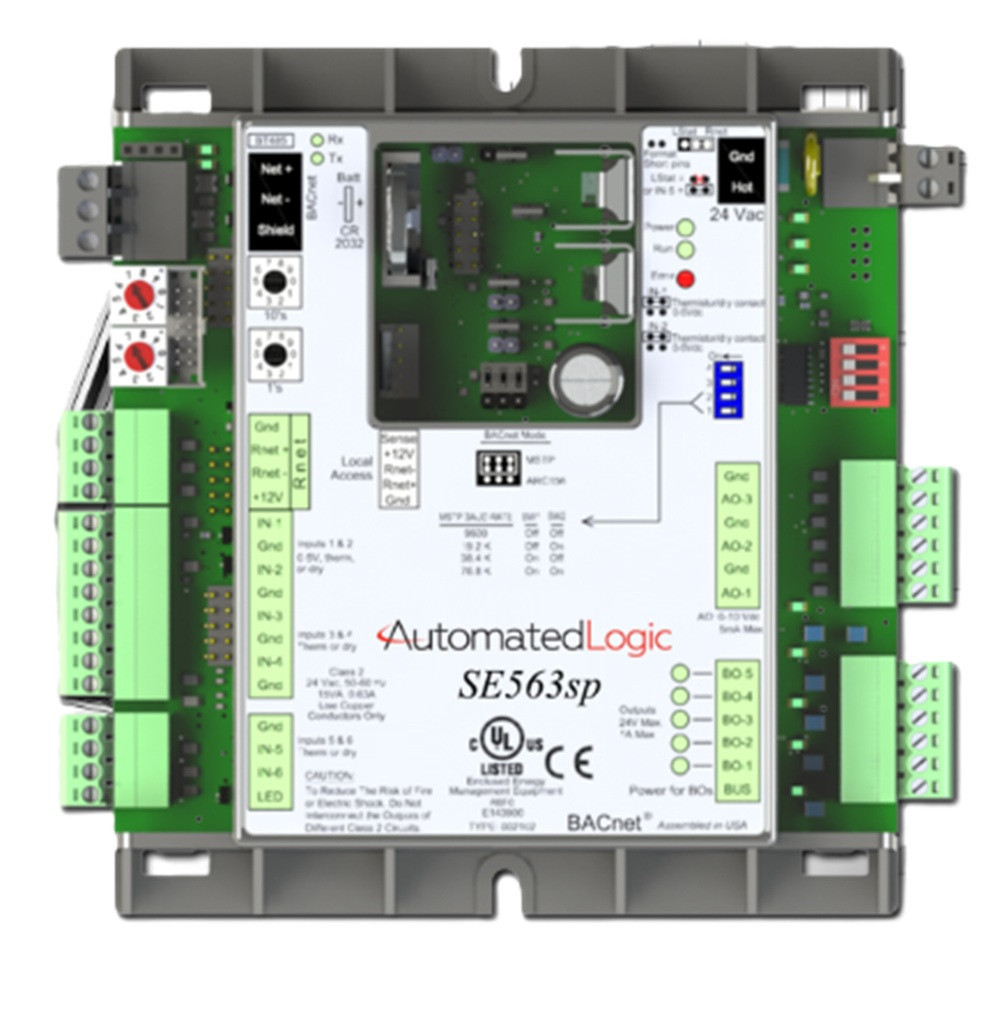 Automated Logic #SE563SP, Single Equipment Controller, 20 Point, Single Program, Refurbished