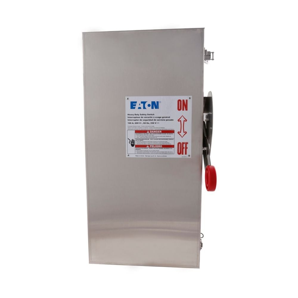 30 Amp. Eaton #DH361UWK, Heavy Duty Single-Throw Non-Fused Safety Switch, Single-Throw, NEW