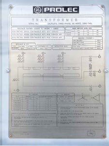 30000/40000/50000 kVA, 115000/66395 WYE Primary, 13800 Delta Secondary, GE PROLEC Substation