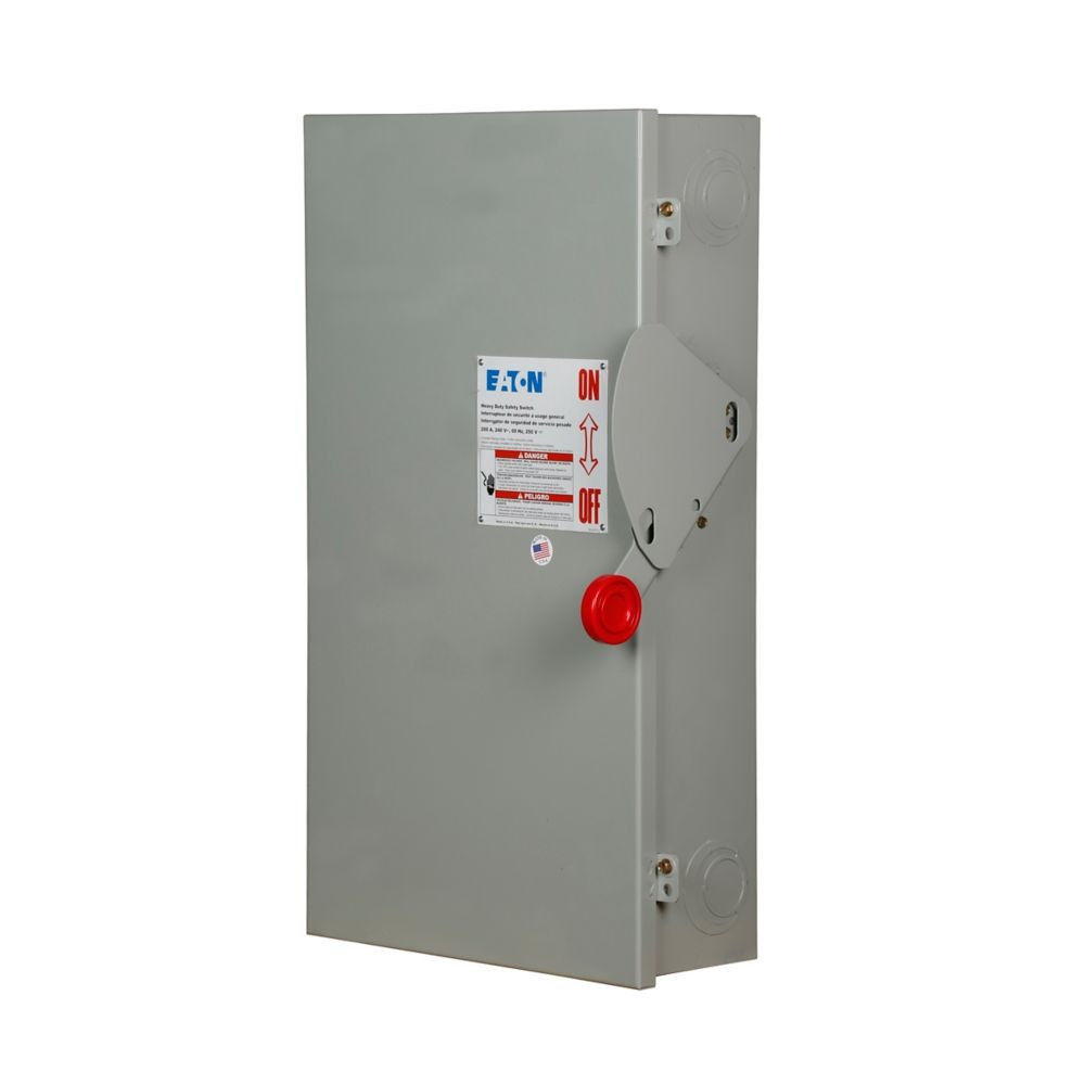 200 Amp. Eaton #DH264NGK, Heavy Duty Single-Throw Fused Safety Disconnect Switch, NEW