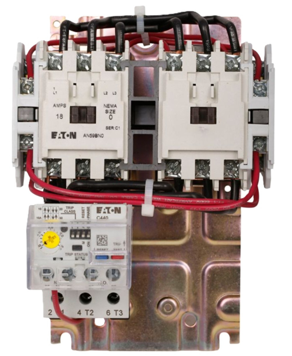 18 Amp, Eaton #AN59BN0T5E005, Freedom NEMA Full Voltage Reversing Starter, Size 0, C440 Electronic Overload