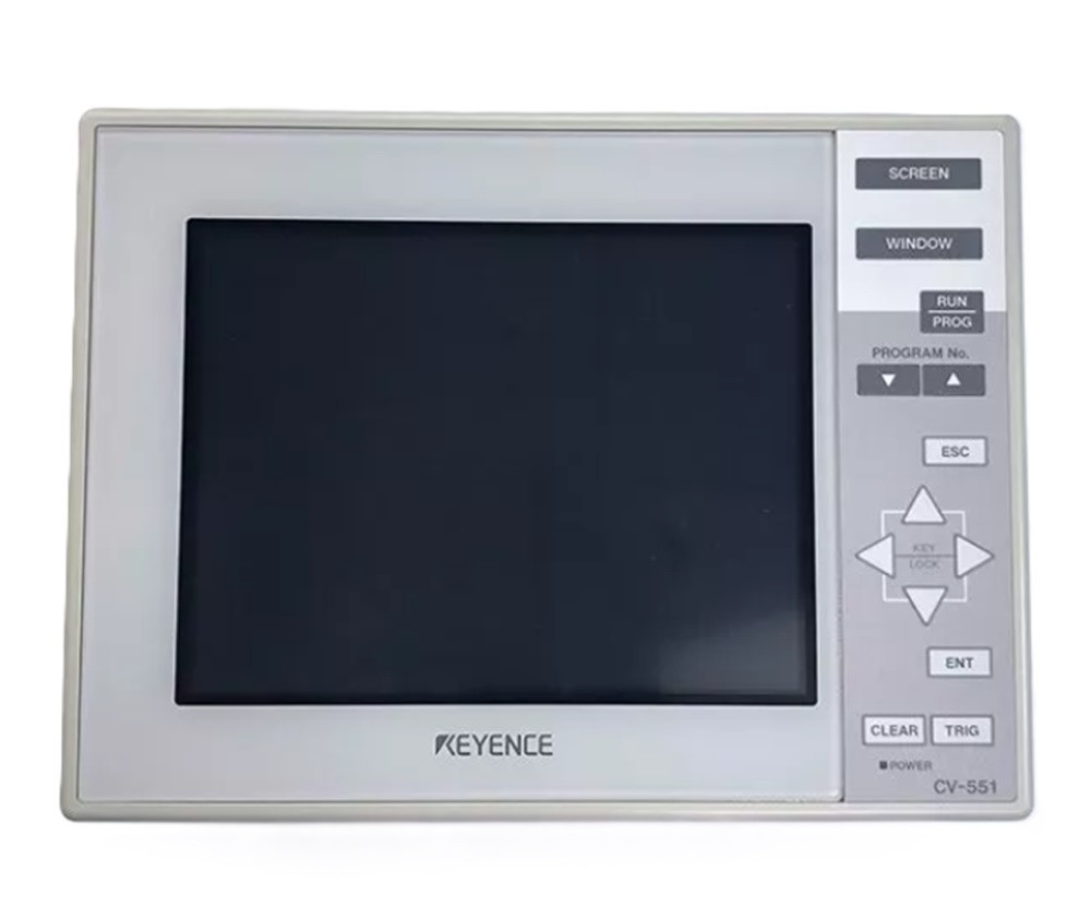 Keyence #CV-551, Machine Vision System Camera Image Sensor Controller, LCD Display, Refurbished