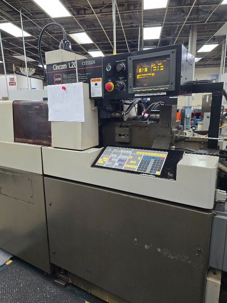 Citizen #20L, CNC Swiss-Type Screw Machine, 12' LNS Hydrobar bar feeder, 1995