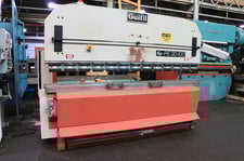 110 Ton, Guifil #PE30-100, 10' overall, upacting, Automec CNC 1000 Back Gauge, 3.94" stroke, 1993, #155472