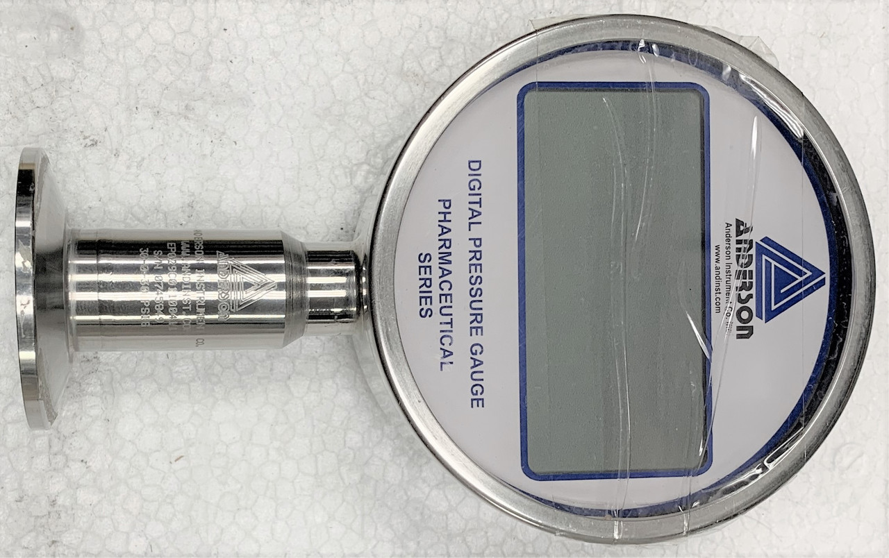 Anderson Instrument #EP029C01100411, Digital Vacuum Pressure Gauge, -30 to 30 PSI, NEW