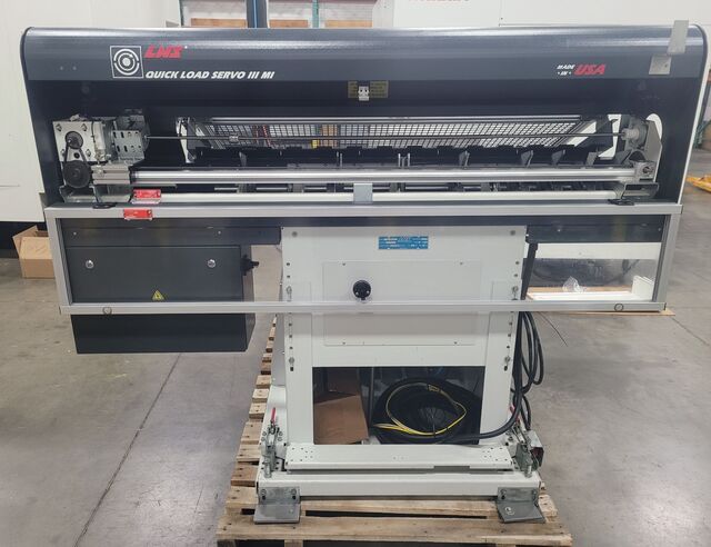 LNS #Quick-Load-Servo-S3, Magazine Bar Loader, 0.25" - 4.75" capacity, 63" bar length, 39" material tray
