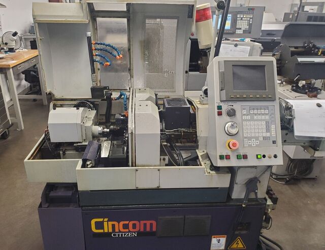 Citizen #R04VI-1F6, Swiss Type CNC Lathe, live tools, sub spindle, Fanuc Control, w/ LNS Tryton 112 magazine