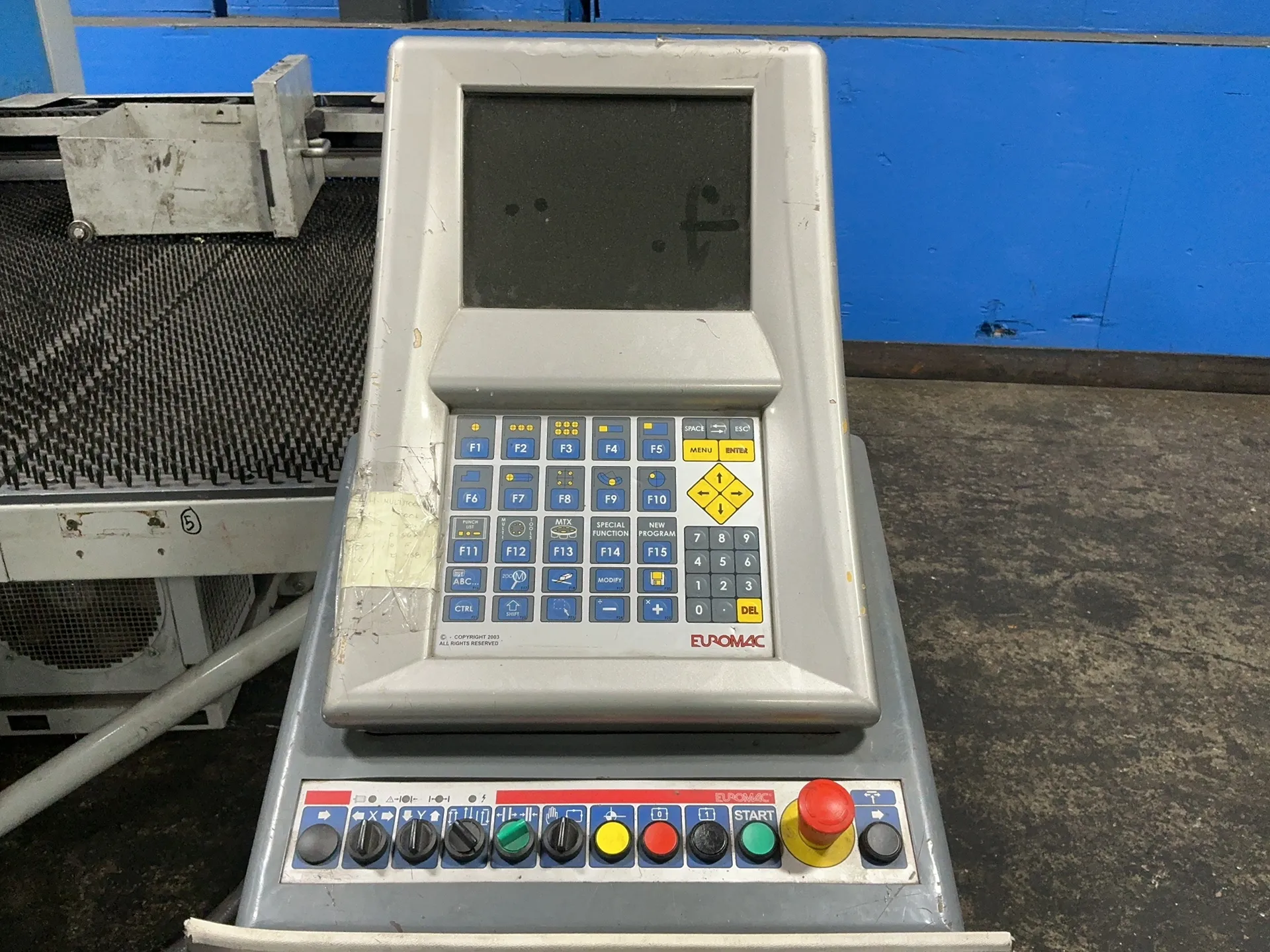 Euromac #BX-1250/30, CNC Punch Press, 68" x 155" capacity, 6" diameter, 2011