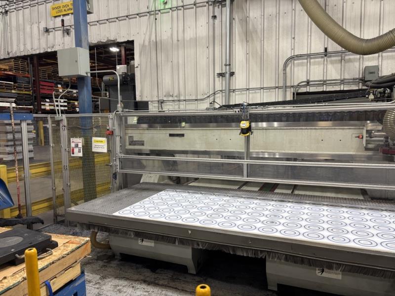 ANDI #Exxact-Duo-Plus/TC2, CNC router, (2) 6' x5'tbl., 5' x12' combined, 14" Z, (2) 18 HP spindles, 10 ATC