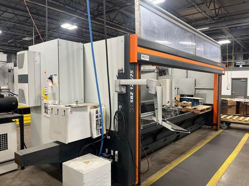 Image for Elumatec #SBZ-122/75, CNC profile machining center, 5-Axis, 12.5' bed, 164.4" X, 40.9" Y, 21.3" Z, 24k RPM, 9.4 HP, 12 ATC, HSK-F63, 2022