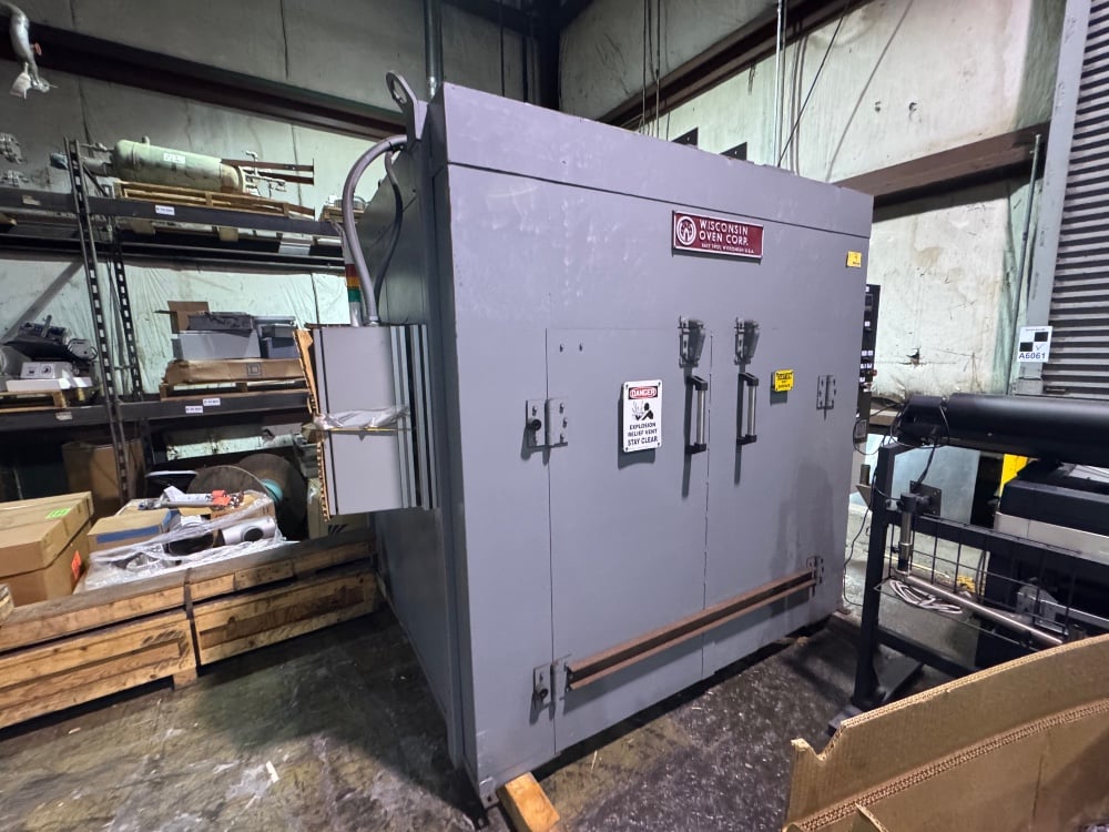 Wisconsin Oven Corp. #EWN-56-5E3 5EP, walk-in electric batch oven, 350°F (177°C), S/N 14964A1909, 2019