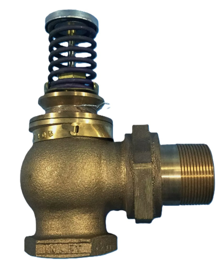 Johnson Controls V-3752-6011 1-1/2" NO Union Angle Valve, 3 to 6 PSIG Range, NEW
