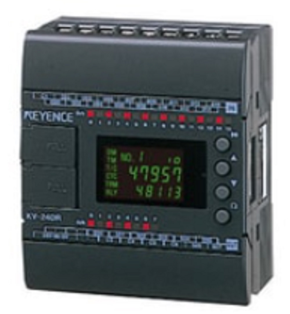 Keyence KV-24T Programmable Logic Controller, 16 In, 8 Out, 4 Common Out, MOSFET, NEW