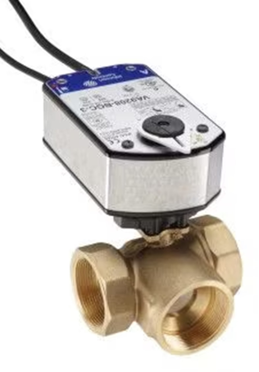 Johnson Controls VG1841FR/948GGA 3-Way 2" Forged Brass Ball Valve, Cv 29.2, NEW