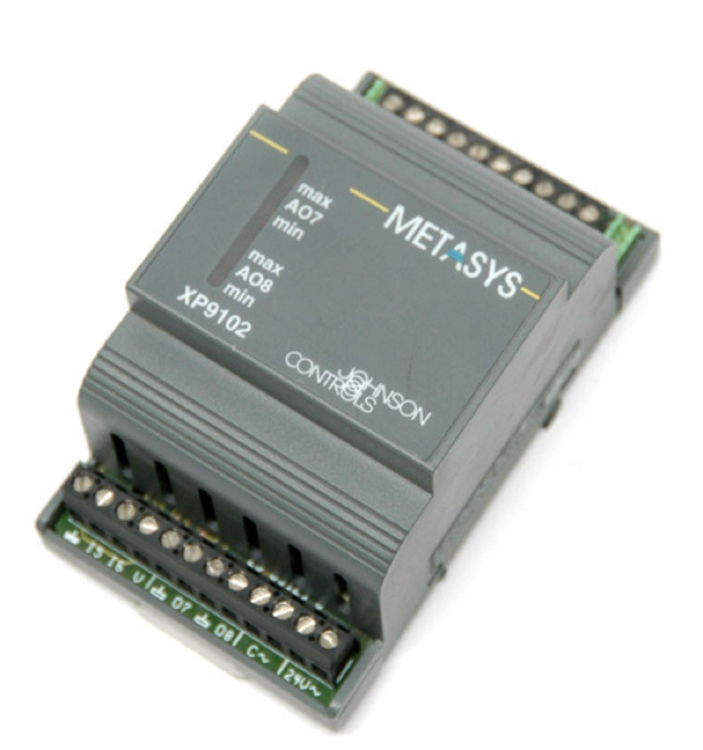 Johnson Controls XP-9102-8304 DX-9100 Series Expansion Module, 2 AO and 6 AI, NEW