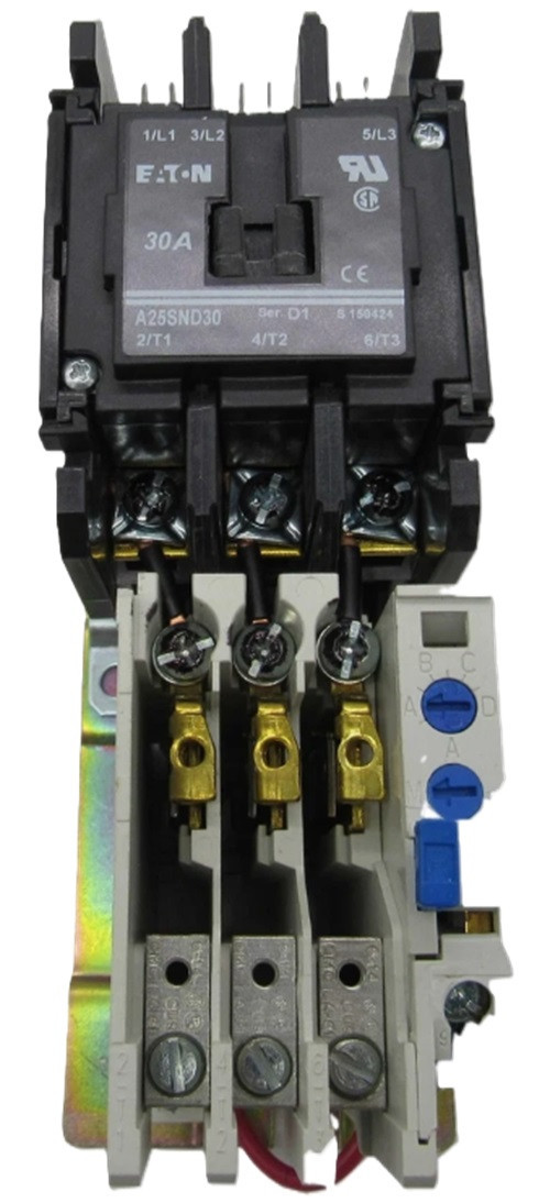 Eaton A25SND30A DP Starter, 3 Phase 30A 120Vac Coil, NEW