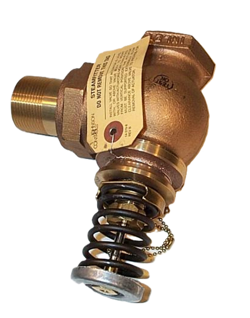 Johnson Controls V-3752-6010 1-1/4" Union Angle Valve N/O 3-6 PSI 20Cv, NEW