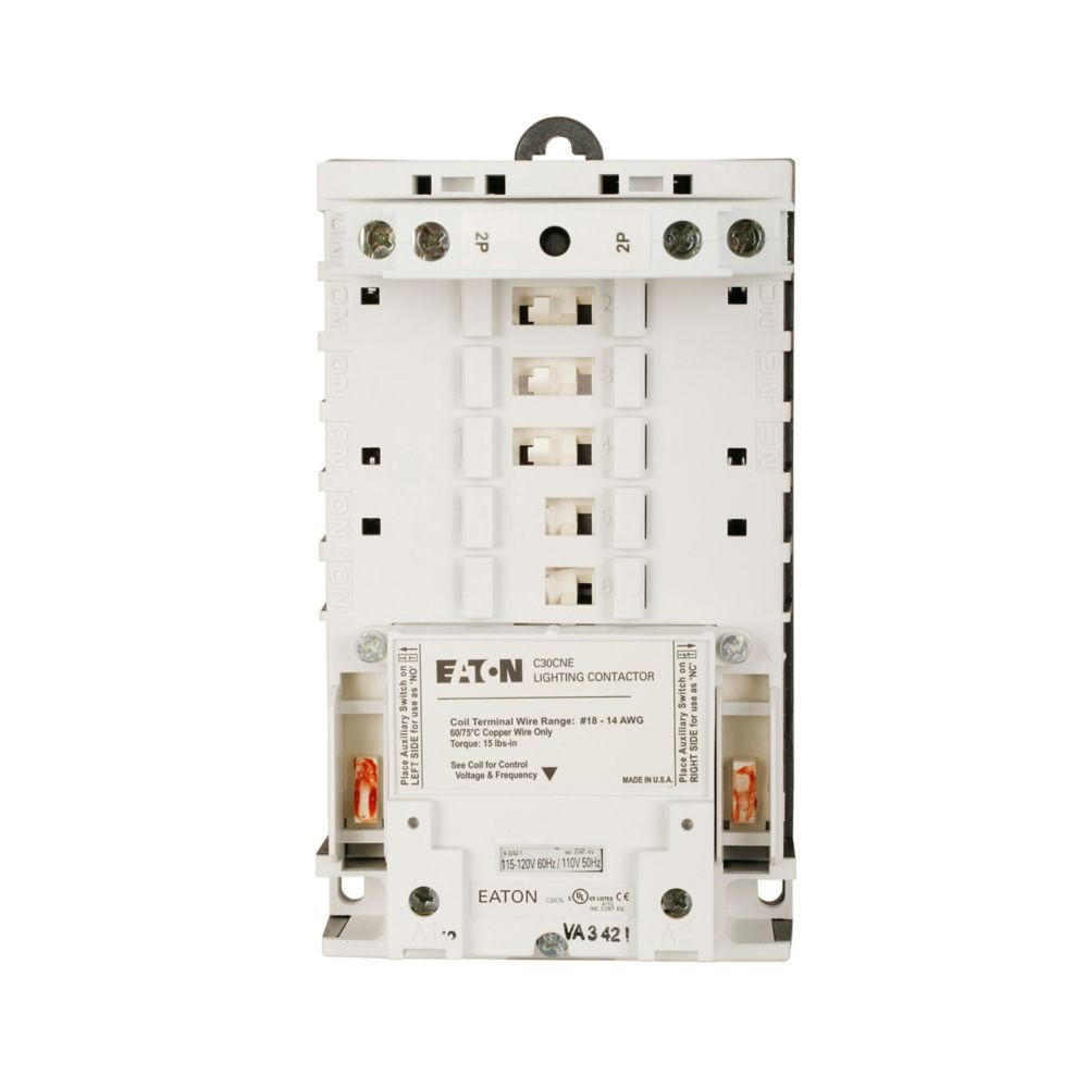 Eaton C30CNE40A0 C30CN Mechanically Held Lighting Contactor, 30 A, 1 NO, 4 NO, NEW