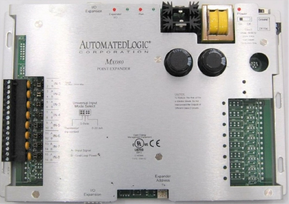 ALC Automated Logic MX080 M-Line Expander Control Module, 8 Universal Inputs, Refurbished