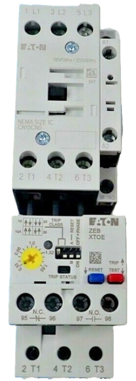 Eaton AN13CN0A5E1P6 Space-Saving NEMA Starter, Full Voltage Non-Reversing, XTOE, NEW