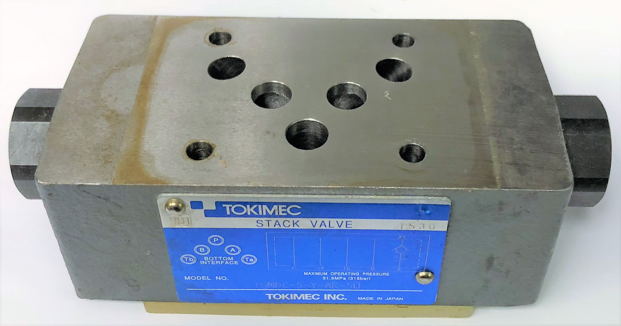 Tokimec Vickers Tokyo Keiki TGMDC-5-Y-AK-50 Hydraulic Stack Valve, NEW