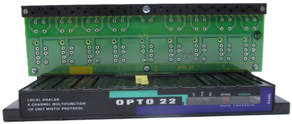 Opto 22 G4A8L Local Analog 8-Channel Multifunction I/O Unit Mistic Protocol, Refurbished