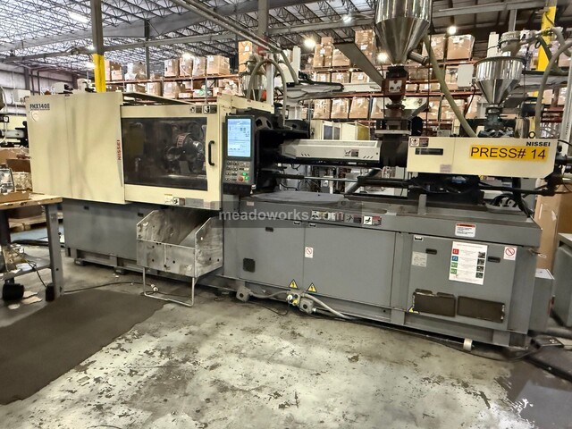 154 Ton, 8.5 oz., Nissei #FNX140III, Injection Molding Machine w/Transformers, 20.1" x 20.1" tie bar spacing