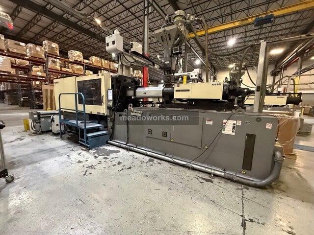 501 Ton, 42.6 oz., Nissei #FNX460III, Injection Molding Machine w/Transformers, 32.3" x 32.2" tie bar