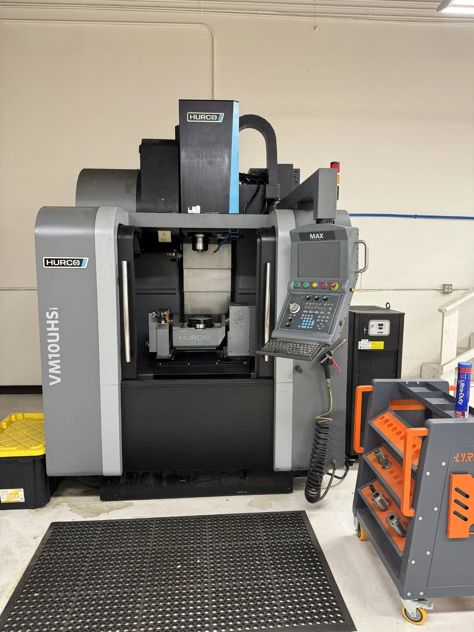 Hurco #VM10UHSI, 5-Axis CNC Vertical Machining Center, 21" X, 16" Y, 19" Z, 11.4 HP, 20,000 RPM, 20 automatic