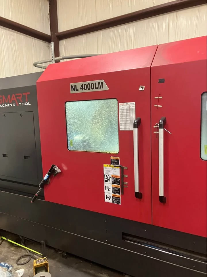 Smart Machine Tool #NL-4000LM, CNC Lathe, 31.1" swing, 18" chuck, 6.5" bar, 44.06" machining length, 22"