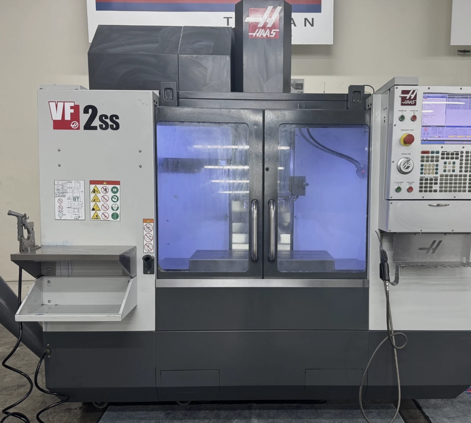 Haas #VF-2SS, CNC Vertical Machining Center, 30" X, 16" Y, 20" Z, 36" x 14" table, 30 HP, 12,000 RPM, 24