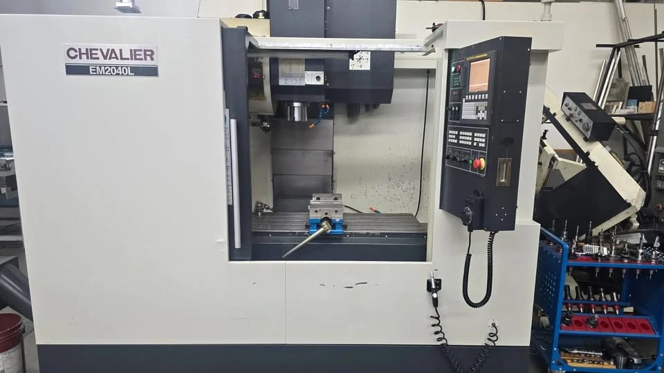 Chevalier #EM2040L, CNC Vertical Machining Center, 40.1" X, 20.8" Y, 20" Z, 20.1" x 47.2" table, 20 HP