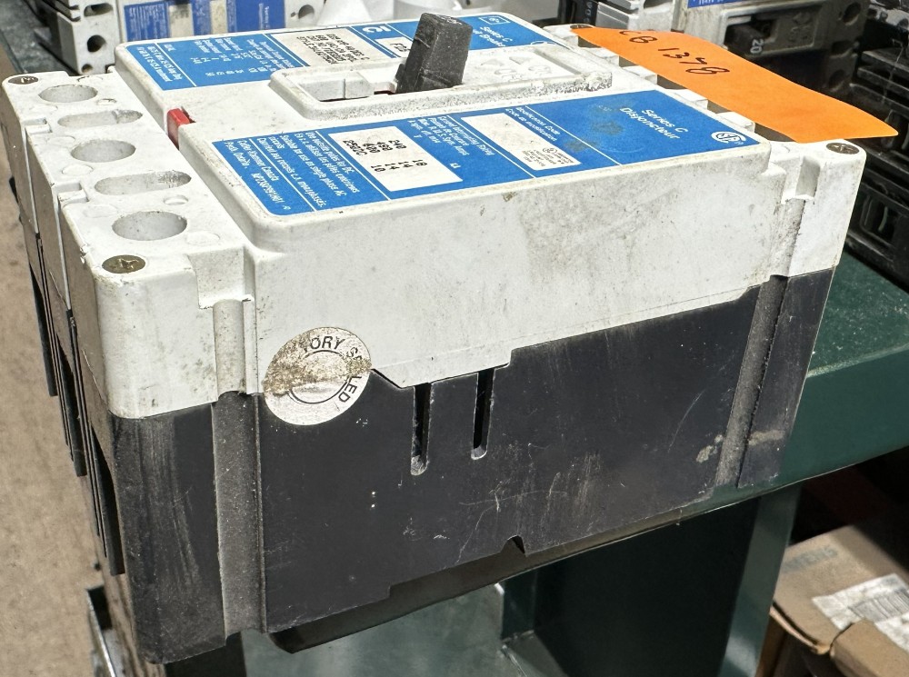 225 Amps, Cutler-Hammer, C-Series, Molded Case Circuit Breaker, 3-Pole, Fixed / No Adjustable Trip, 600 Volts