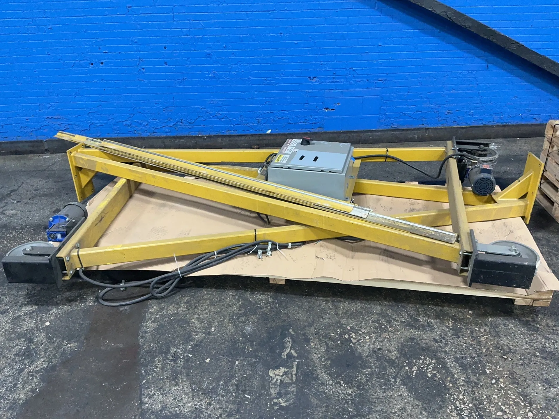 2 Ton, BHS #PGC-14PDC, gantry crane, 153" width, 128" H, w/ Columbus McKinnon RRS hoist, 16 FPM, 2.75 HP, 480