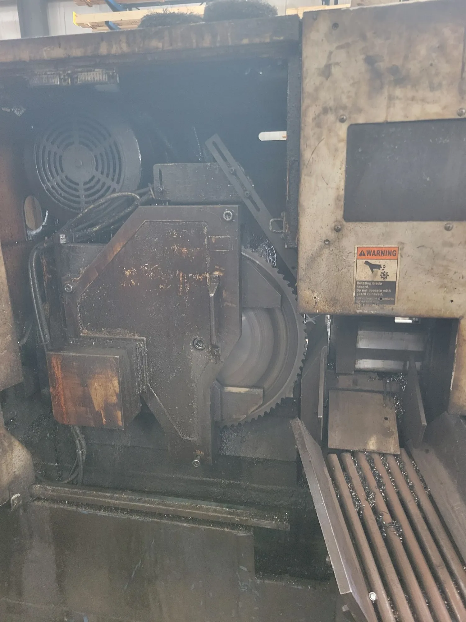 6.3" Tsune #TK160GL, CNC cold saw, 25 HP, hydraulic clamping, automatic feed, mist coolant, Omron control