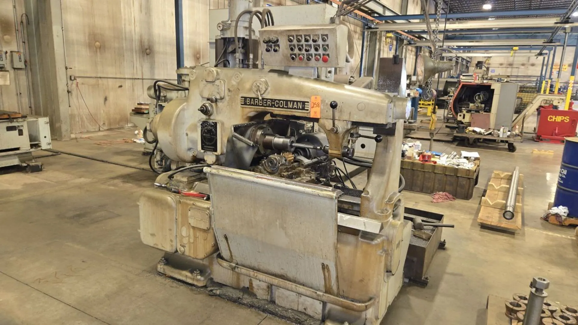 Barber Barber-Colman #14-15, horizontal gear hobber, 14" workpiece diameter, 440 V., 3 Ph.